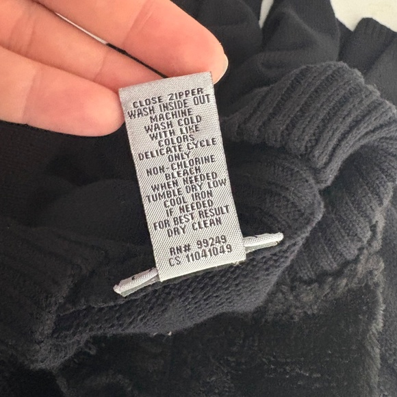 Catherines Plus Size Black Sweater Jacket - Picture 9 of 11